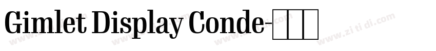 Gimlet Display Conde字体转换